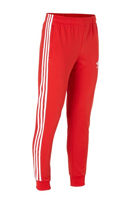 adidas broek rood heren|Adidas sportbroeken retro.